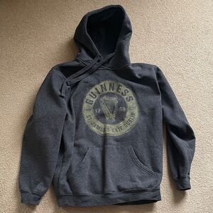 Guinness Charcoal Hoodie with Gold Logo